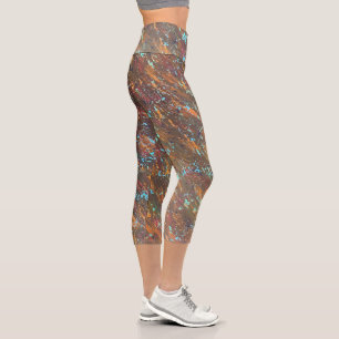 Magpie poster capri leggings