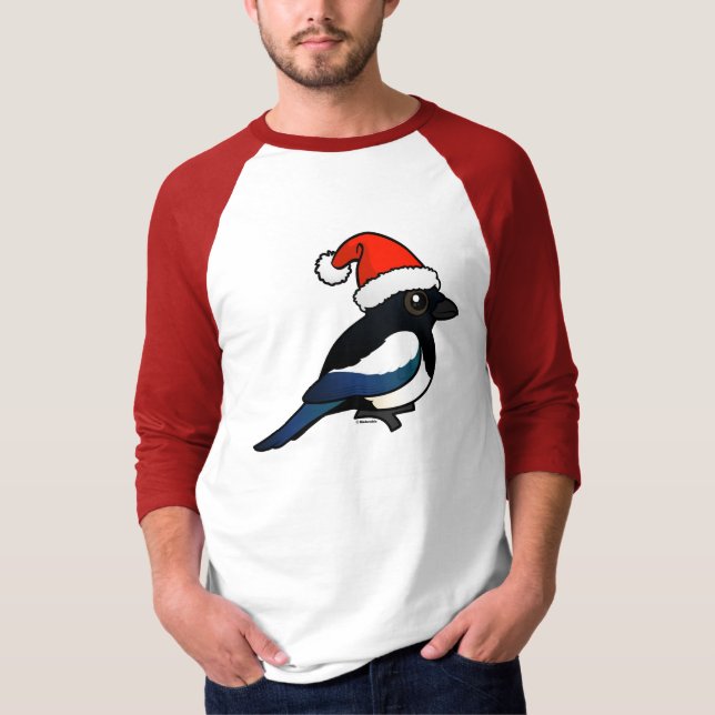Magpie Santa T-Shirt (Front)