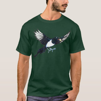 Magpie with popcorn  T-Shirt