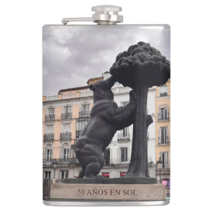 Magroño bear  hip flask