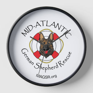 MAGSR logo wall clock