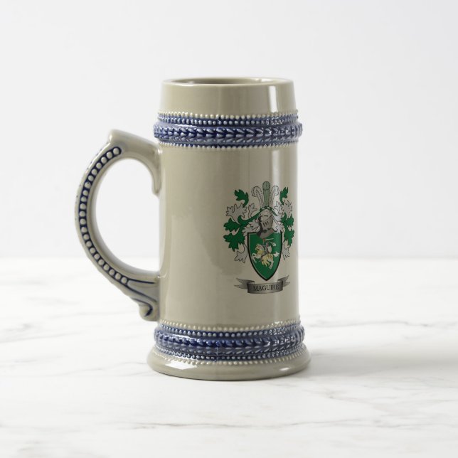 Maguire Coat of Arms Beer Stein (Left)