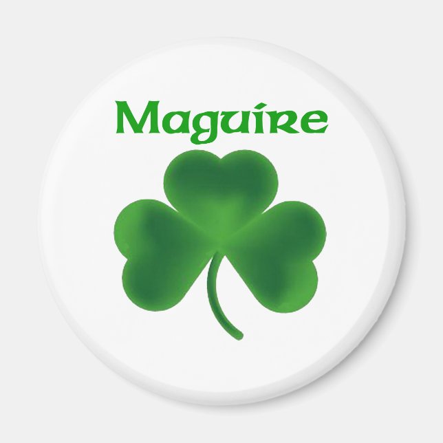 Maguire Shamrock Magnet (Front)