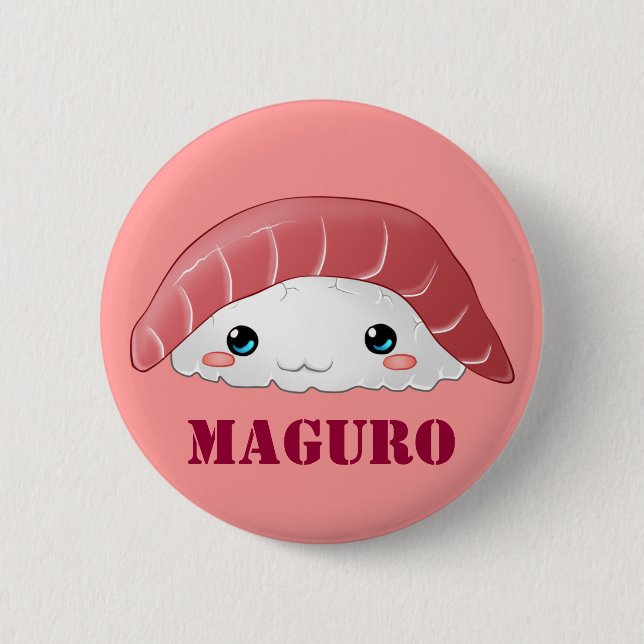 "Maguro sushi" button (Front)