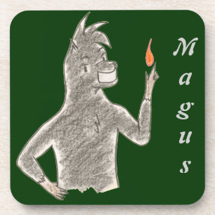 Magus (with name) coaster