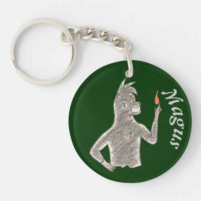 Magus (with name) key ring (Front)