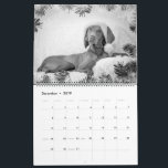 Magyar Vizsla Dogs Calendar black & white<br><div class="desc">Magyar Vizsla Dogs Calendar</div>