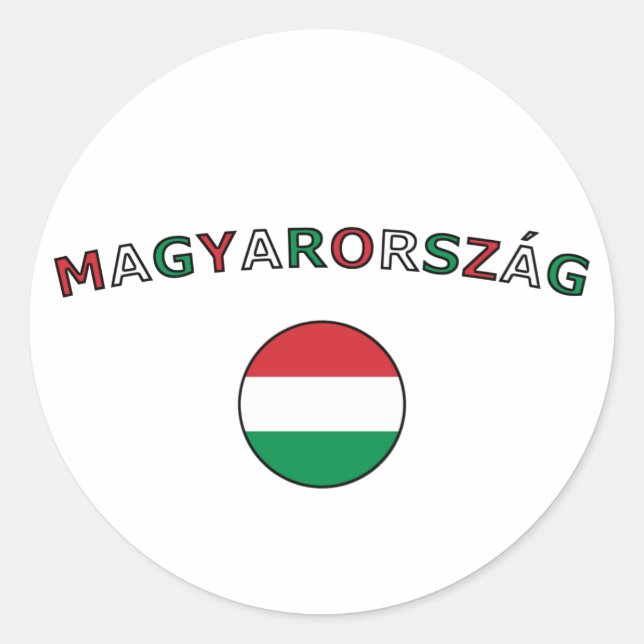 Magyarorszag Classic Round Sticker (Front)