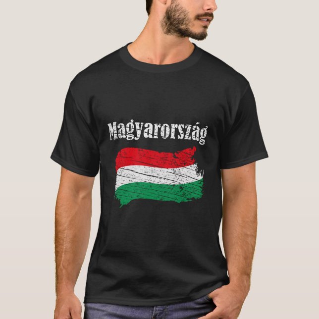 Magyarorszag Hungarian Flag Hungary T-Shirt (Front)