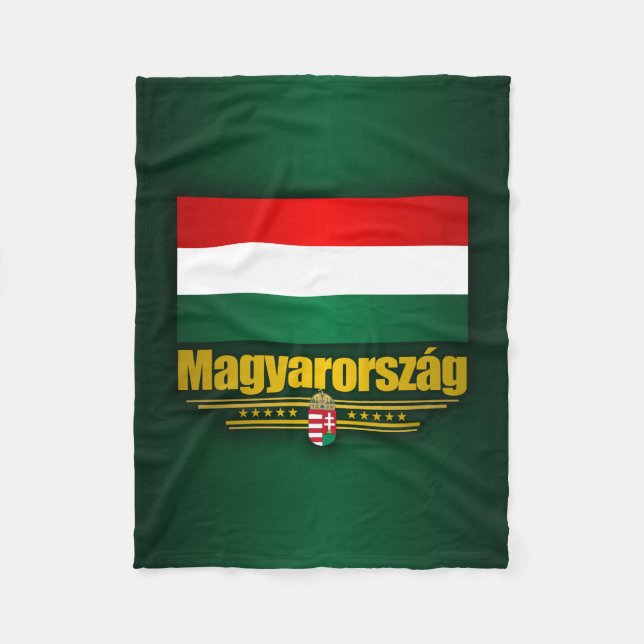Magyarorszag (Hungary) Fleece Blanket (Front)
