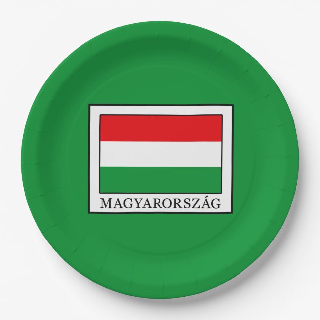 Magyarorszag Paper Plate (Front)