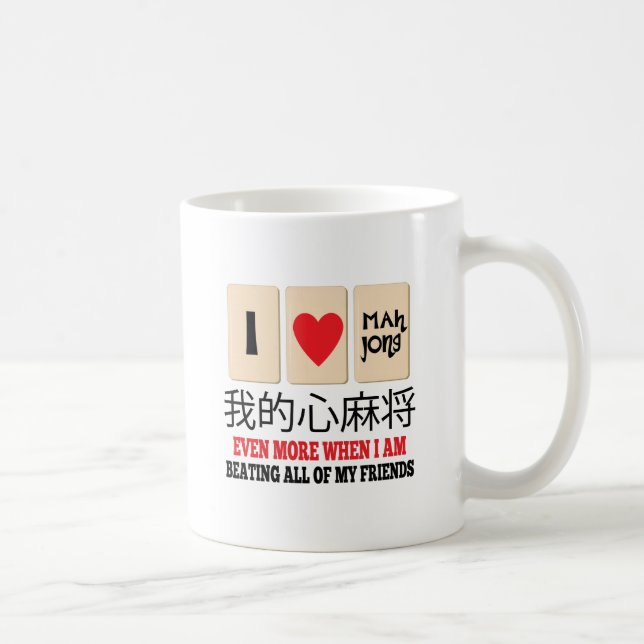 Mah Jong & Beating Coffee Mug (Right)