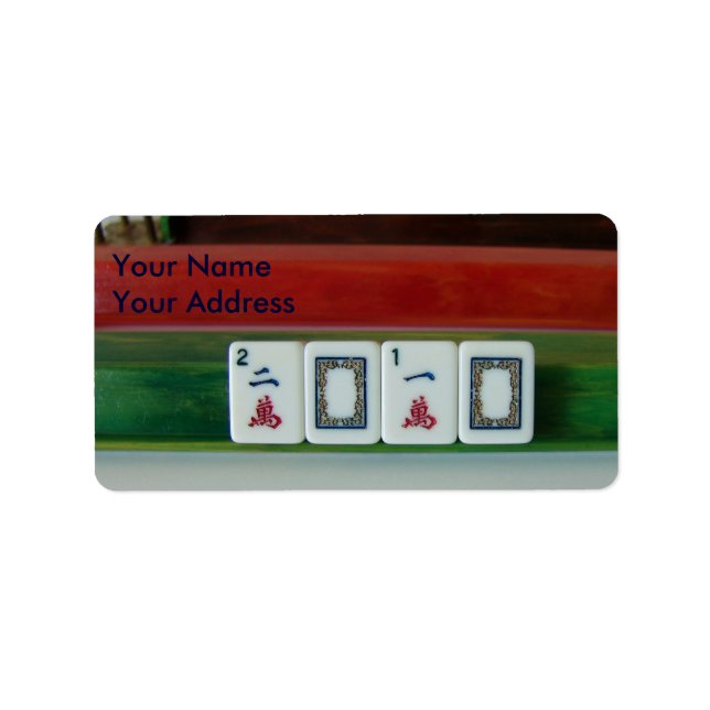 Mah-Jongg Addiction Label (Front)