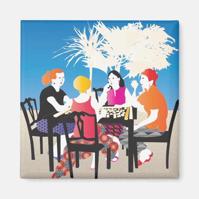 Mah Jongg Alfresco2 Magnet (Front)