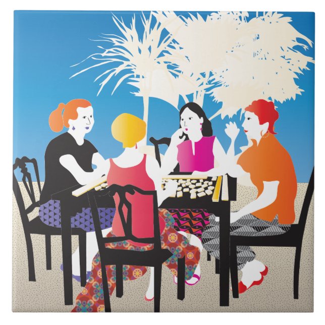 Mah Jongg Alfresco2 Tile (Front)