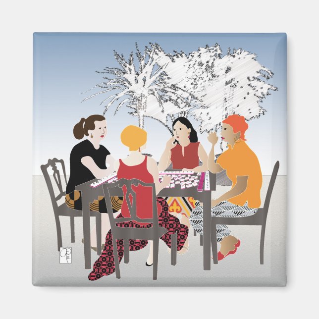 Mah Jongg Alfresco Magnet (Front)