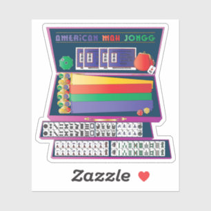 Mah Jongg Case Vinyl Sticker