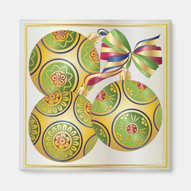 Mah Jongg Christmas Ornaments Magnet (Front)