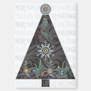 Mah Jongg Christmas Tree Magnet