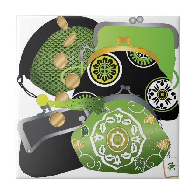 Mah Jongg Coin Purses Tile (Front)