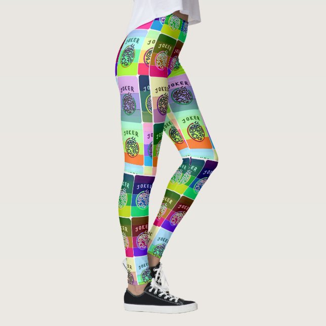 Mah Jongg Coloured Tiles Leggings (Right)