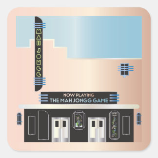 Mah Jongg Deco Theatre Stickers