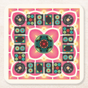 Mah Jongg Fan 2025 Coasters