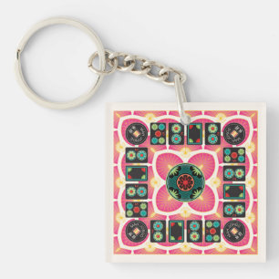 Mah Jongg Fan 2025 Keychain