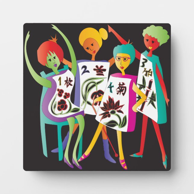 Mah Jongg Flower Dance Plaque (Front)