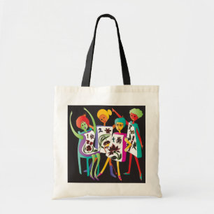 Mah Jongg Flower Dance Tote Bag