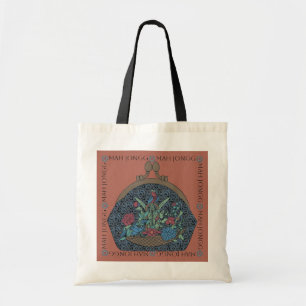 Mah Jongg Flower Purse Tote Bag