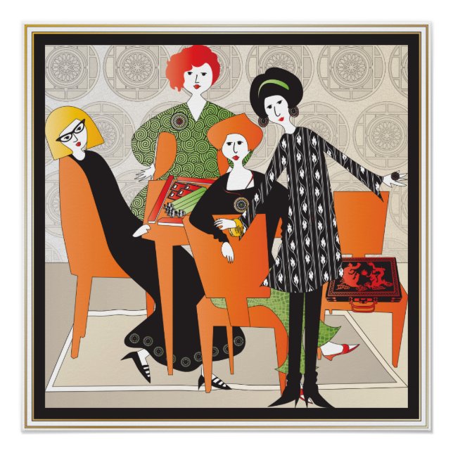 Mah Jongg Game Poster (Front)