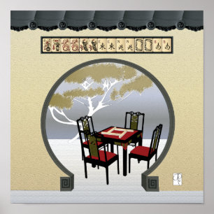 Mah Jongg Garden Poster