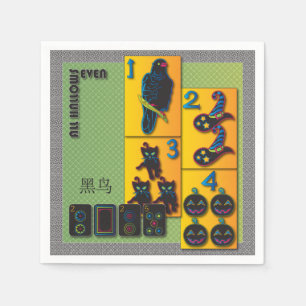 Mah Jongg Halloween Napkins
