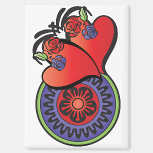 Mah Jongg Hearts Magnet