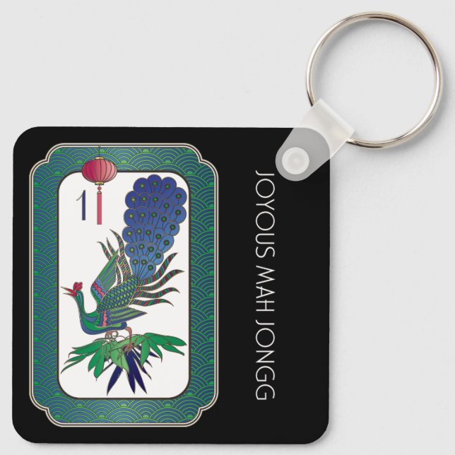 Mah Jongg Holiday Keychain (Back)
