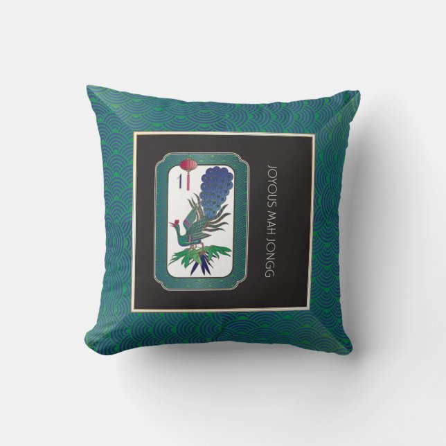 Mah Jongg Holiday Pillow (Front)