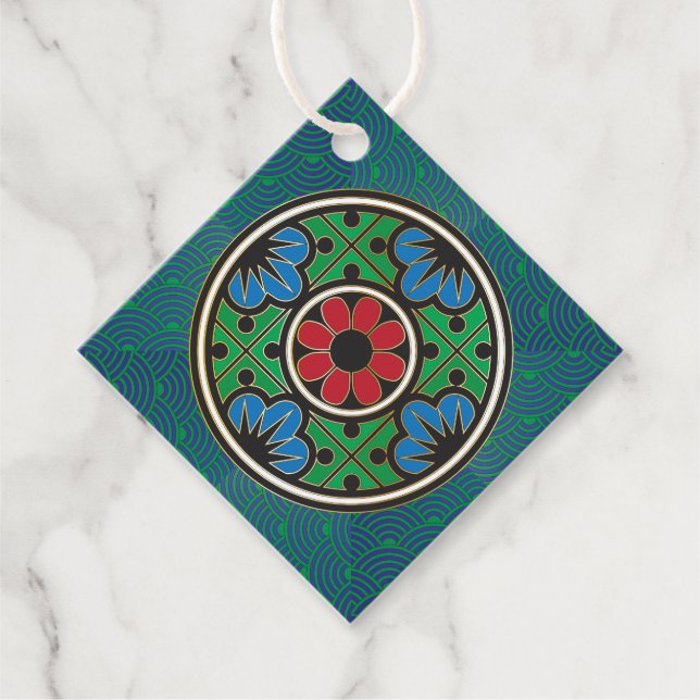 Mah Jongg Holiday Tags (Front)