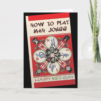 Mah Jongg How to Play Card