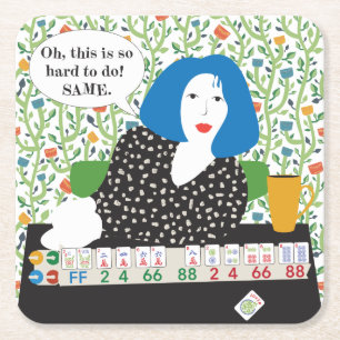 Mah Jongg Joker Discard Coasters