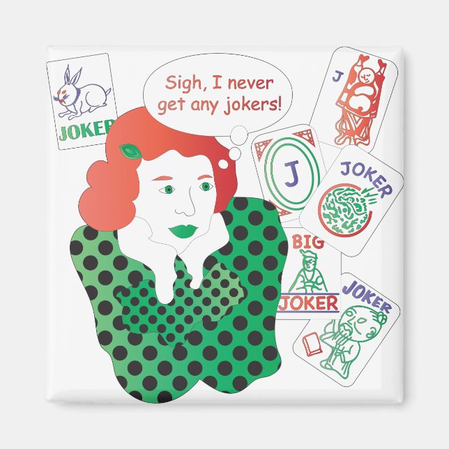 Mah Jongg Jokers Magnet (Front)