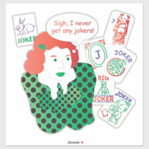 Mah Jongg Jokers Vinyl Sticker