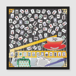Mah Jongg Limerick Mahj Flat Magnet