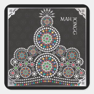 Mah Jongg Limerick Taj Stickers