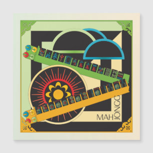 Mah Jongg Limerick Whine Magnet Card