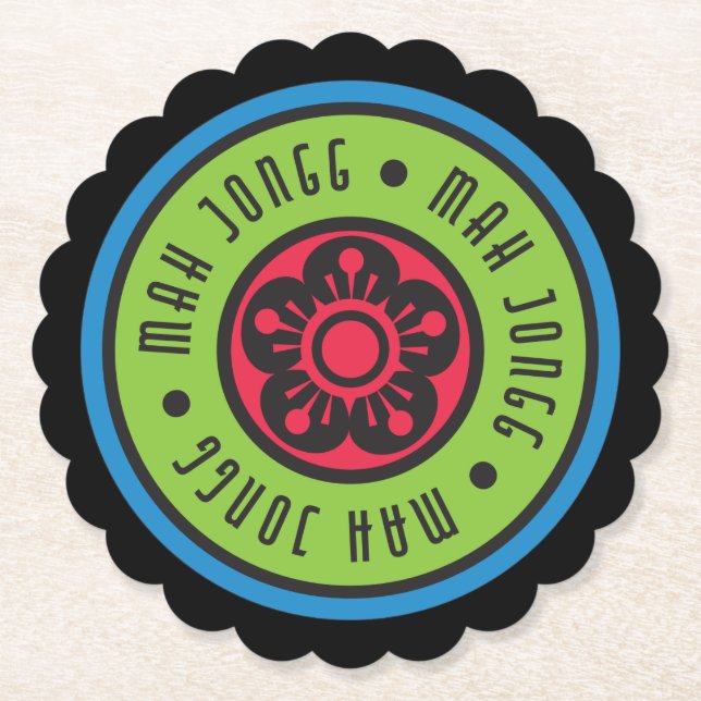Mah Jongg Logo 1 Coaster (Front)