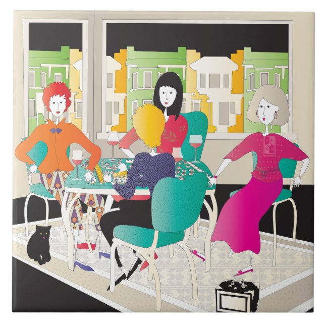 Mah Jongg Mahj Night2 Tile (Front)