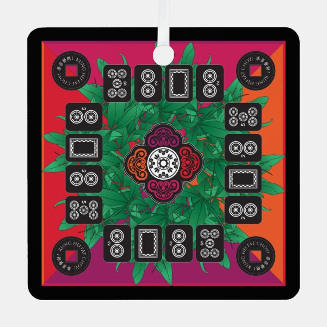 Mah Jongg Money Tree 2025 Ornament (Front)