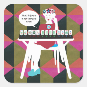 Mah Jongg No Joker Melds Stickers