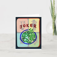 Mah Jongg Notecard  Joker